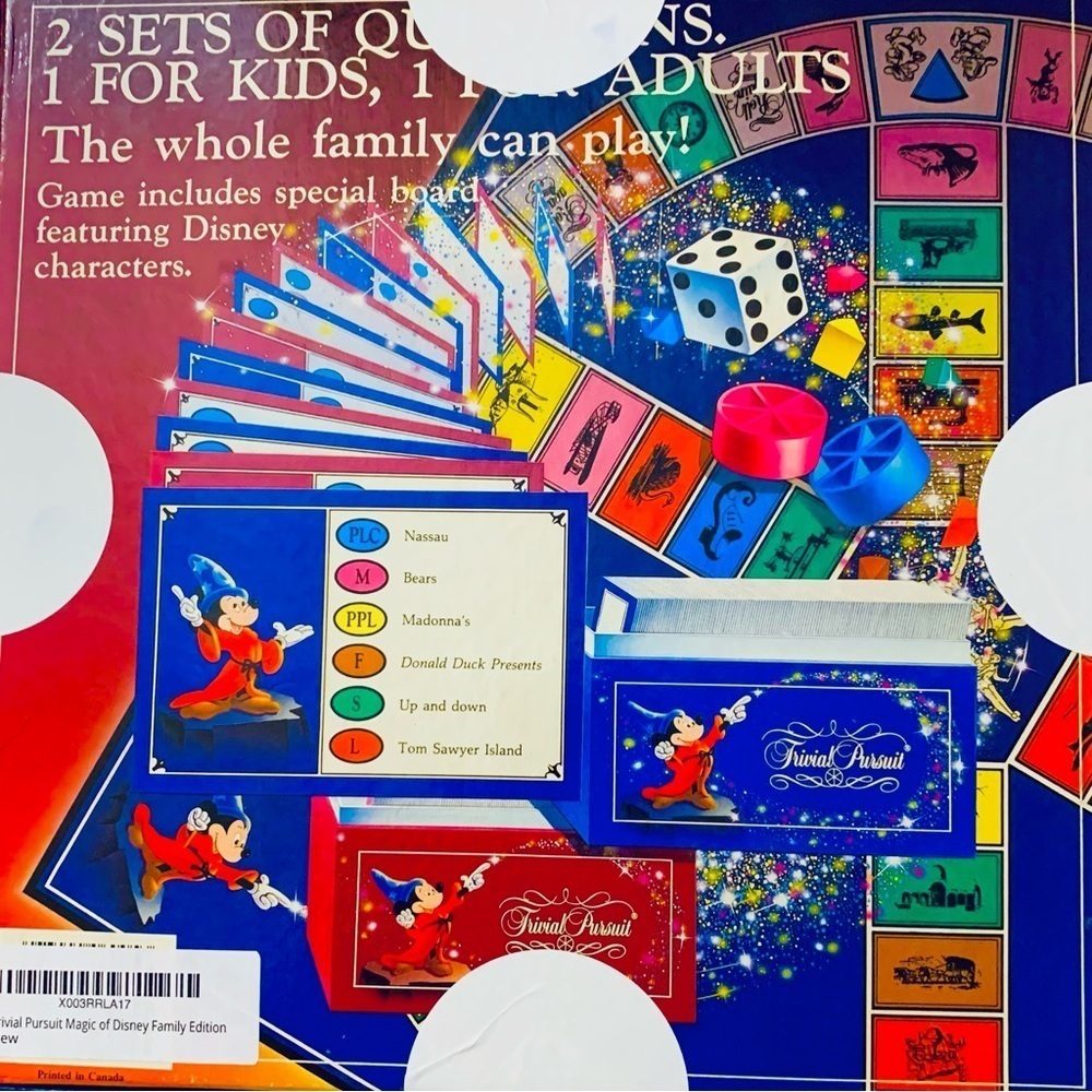 DISNEY Trivial Pursuit Family Edition Master Game Vintage -1986 - Picture 3 of 3